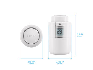 Thermostat & Tür-Fenster-Kontakt Bundle - POPP Zigbee Thermostat + Multipurpose Sensor