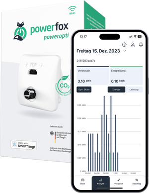 powerfox poweropti PA201901 Wi-Fi Stromzählerausleser für elektronische Zähler (außer eBZ)