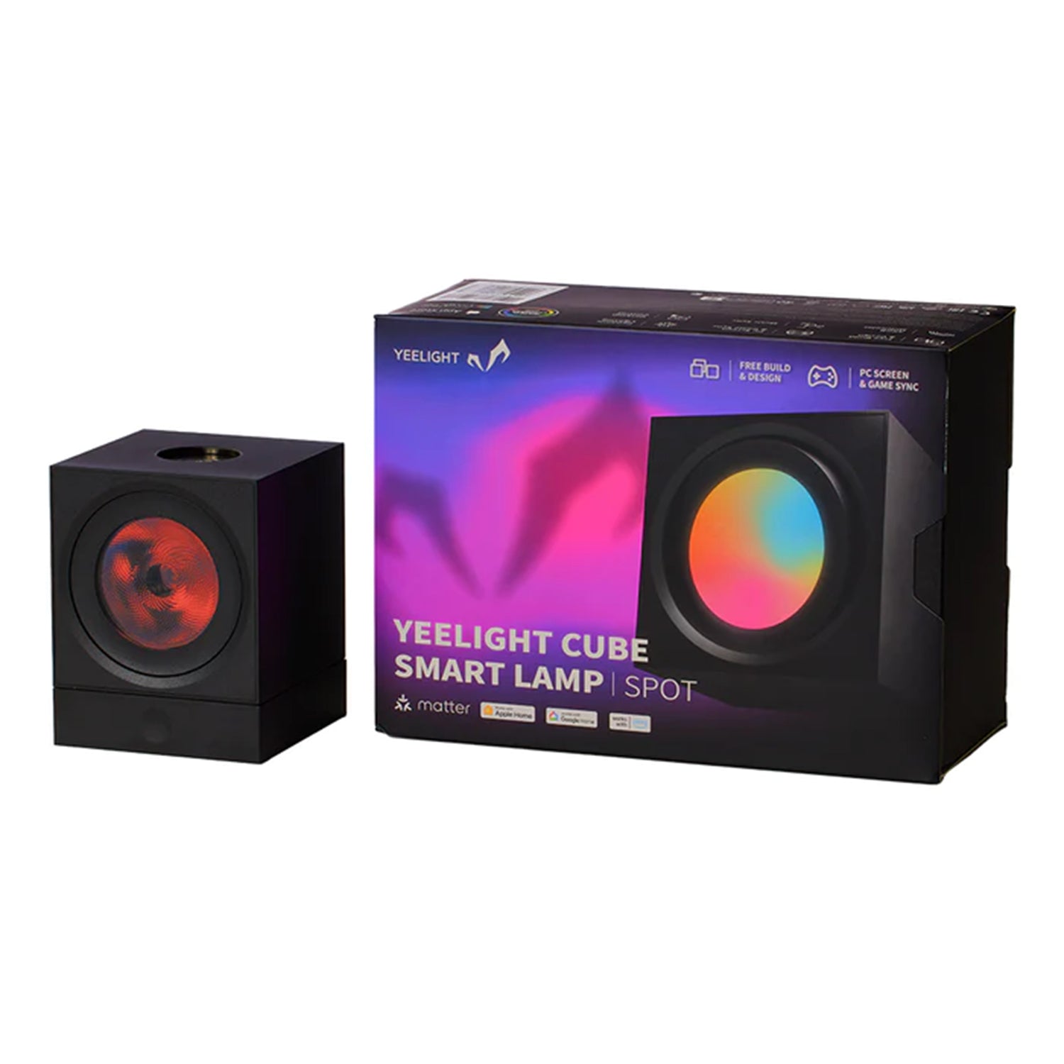 YEELIGHT Cube Smart Lamp - Light Gaming Cube Spot - Rooted Base