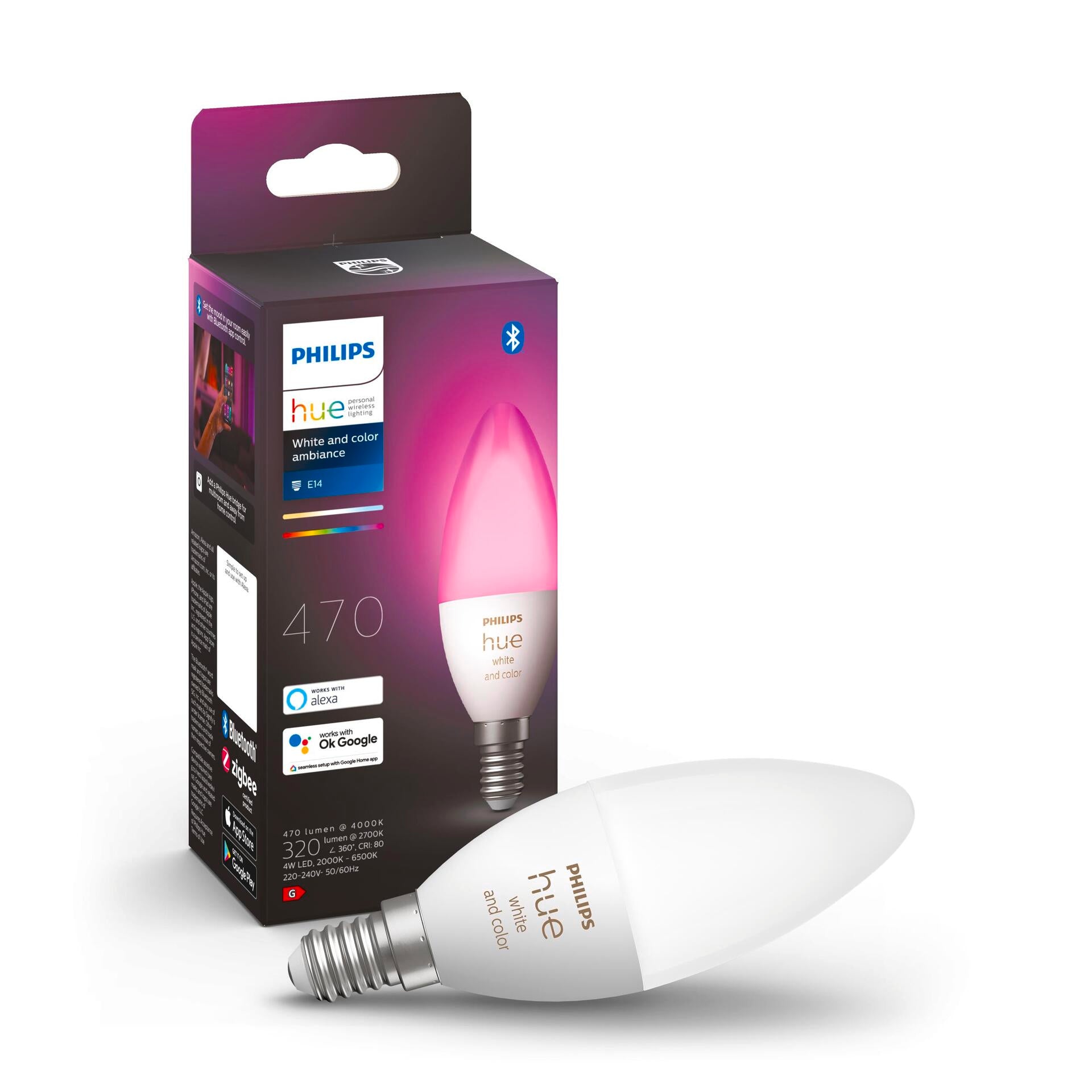 Philips Hue White & Color Ambiance E14