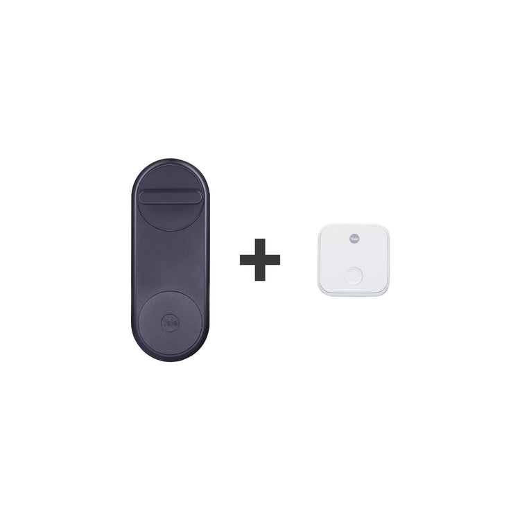 Yale Smartes Sicherheitsset Linus Smart Door Lock und Linus Connect Wi-Fi Bridge