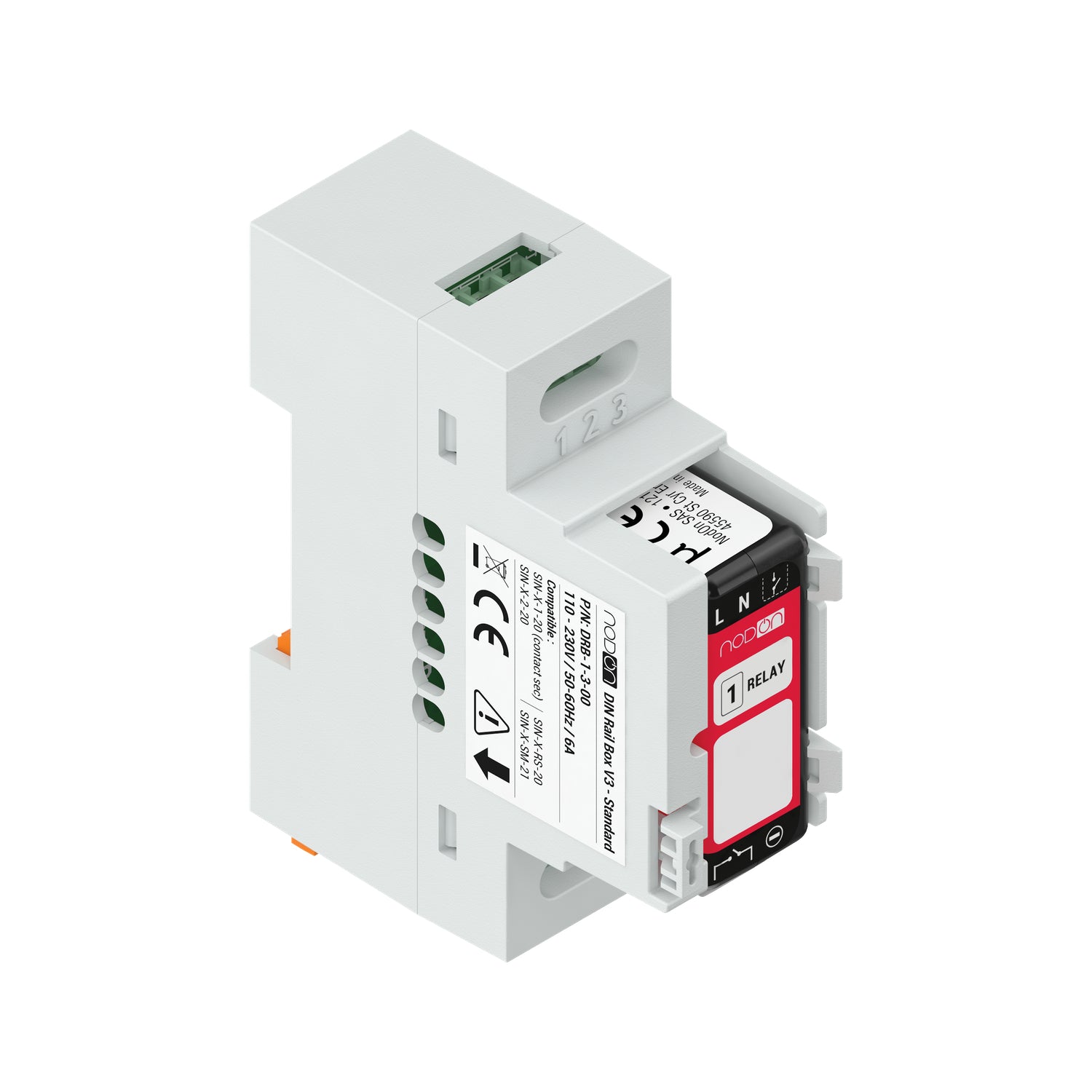 NodOn DIN Rail Box (Standard) für Zigbee- oder EnOcean-Relaisschalter (5 Stück)