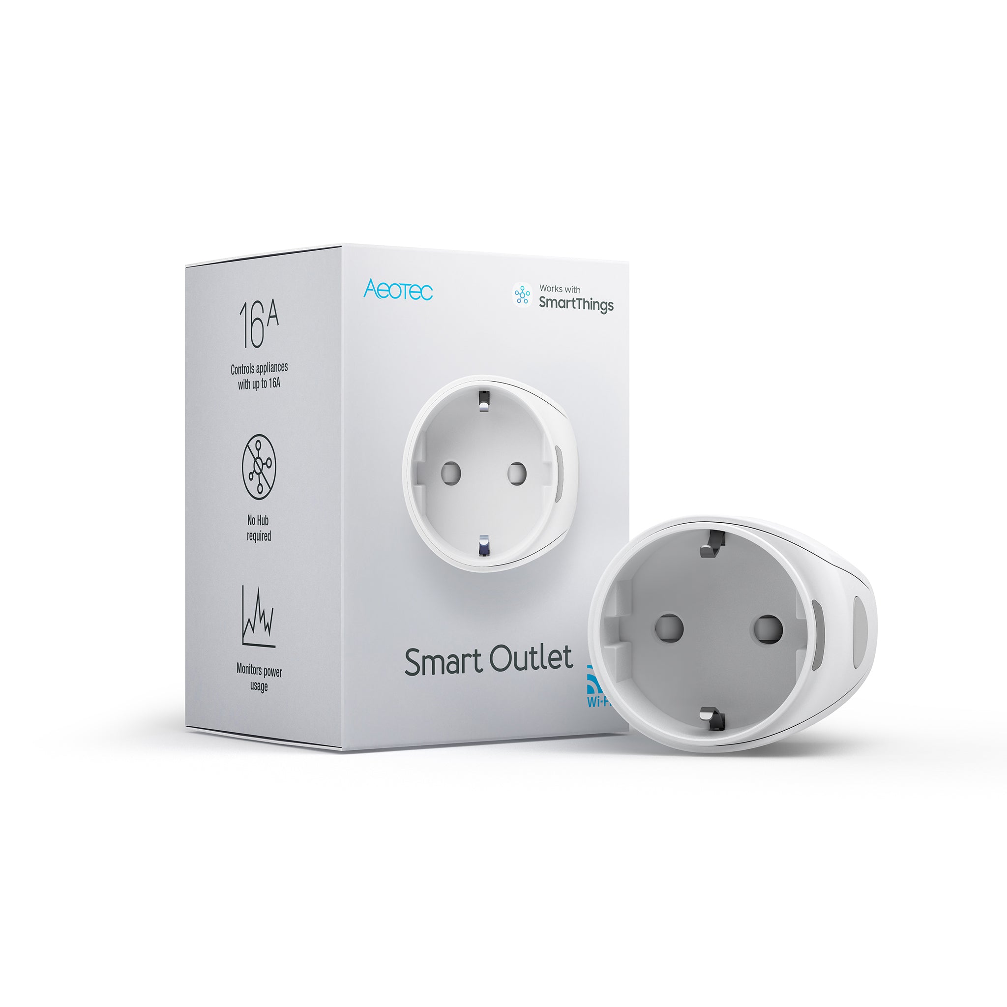 Aeotec Smart Outlet Typ F Smarte Steckdose 2er Set