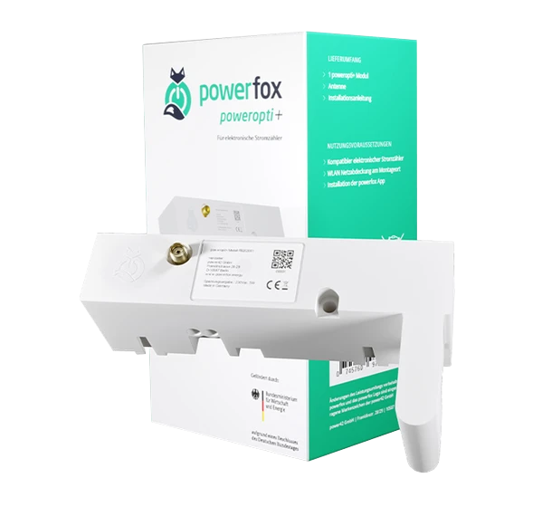 poweropti+ PB202001 Wi-Fi Stromzählerausleser für eBZ Stromzähler & easyMeter